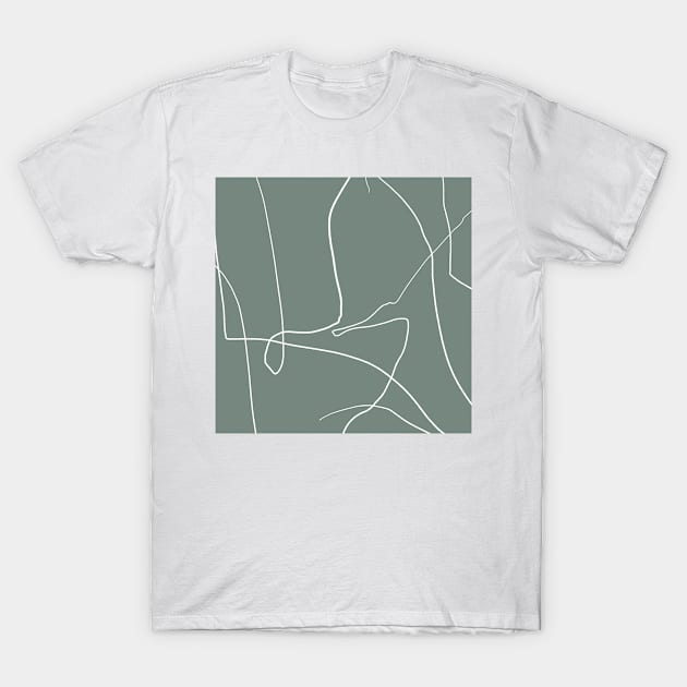 Abstract green pattern T-Shirt by Riadesignstore